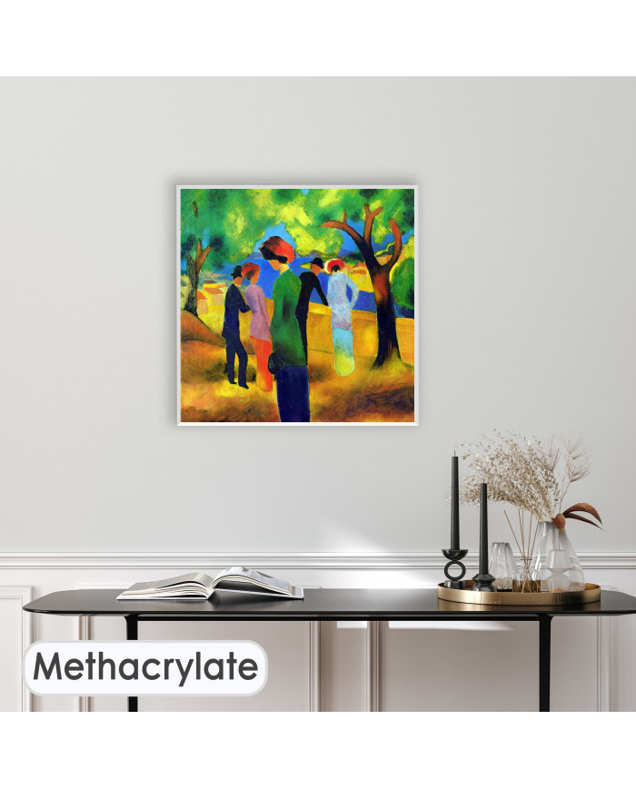 August Macke, Mujer con chaqueta verde