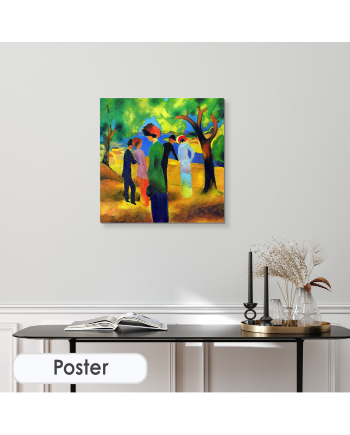 August Macke, Mujer con chaqueta verde