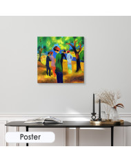 August Macke, Mujer con chaqueta verde