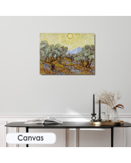 Vincent van Gogh, Olive Trees with yellow sky and sun, 1889