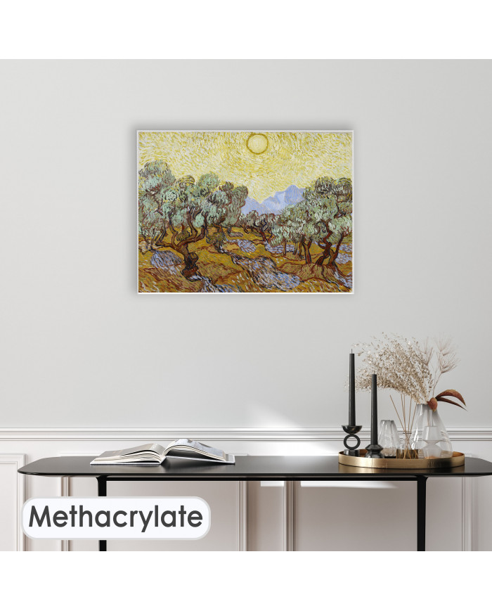 Vincent van Gogh, Olive Trees with yellow sky and sun, 1889