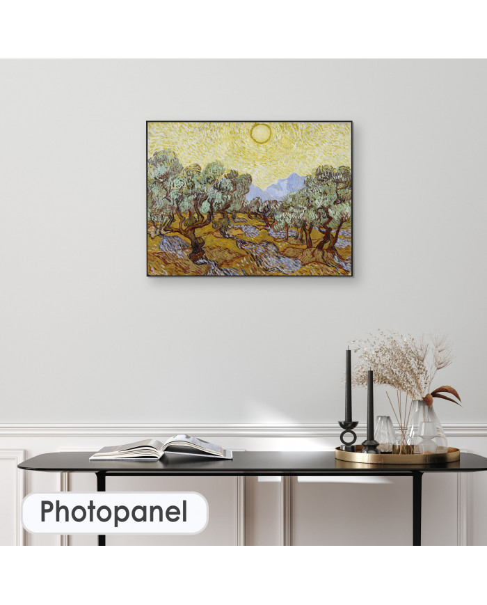 Vincent van Gogh, Olive Trees with yellow sky and sun, 1889