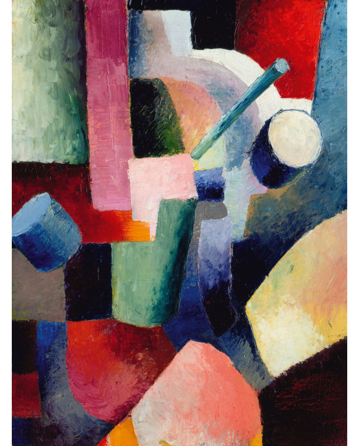 August Macke, Colored Composition of Forms, 1914