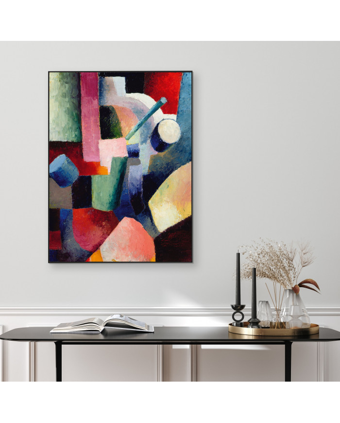 August Macke, Colored Composition of Forms, 1914