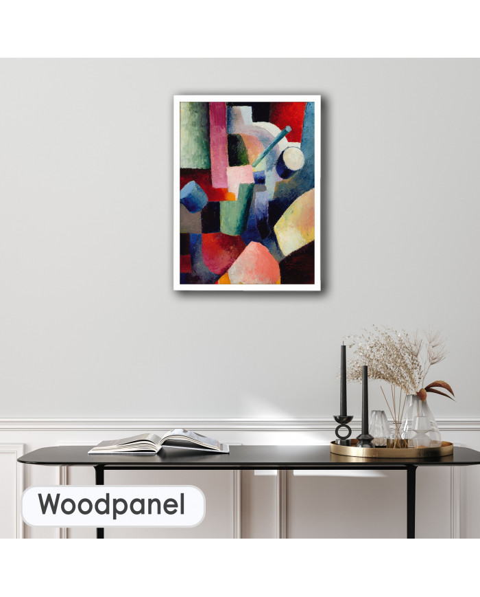 August Macke, Colored Composition of Forms, 1914