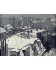 Gustave Caillebotte, Vue de toits (effet de neige), 1878