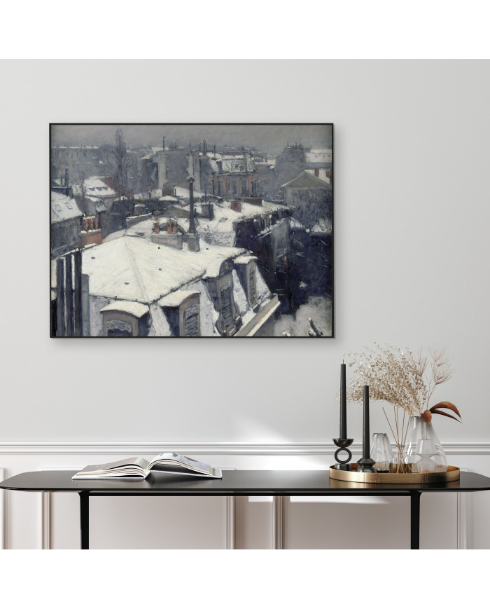 Gustave Caillebotte, Vue de toits (effet de neige), 1878