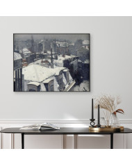 Gustave Caillebotte, Vue de toits (effet de neige), 1878