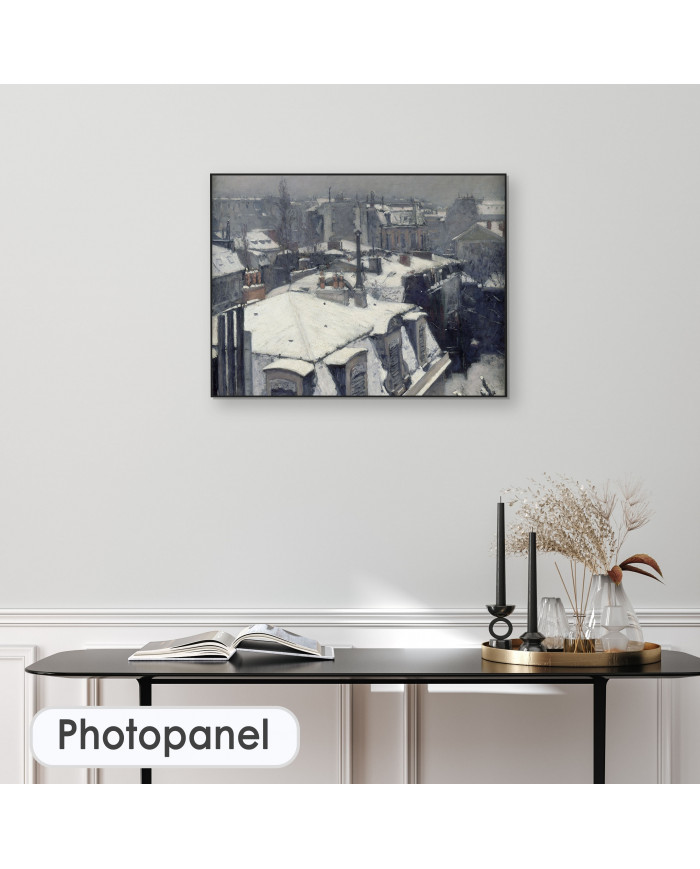 Gustave Caillebotte, Vue de toits (effet de neige), 1878