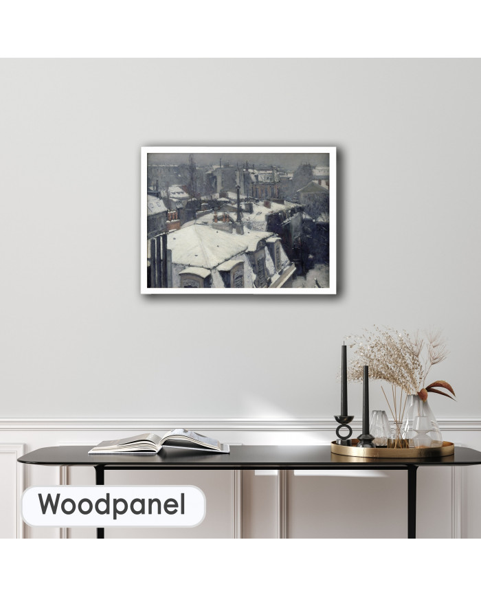 Gustave Caillebotte, Vue de toits (effet de neige), 1878