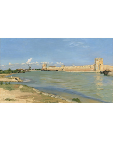 Frédéric Bazille, The Ramparts at Aigues-Mortes, 1867 Frédéric Bazille, The Ramparts at Aigues-Mortes, 1867
