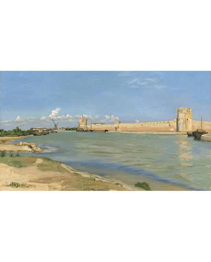 Frédéric Bazille, The Ramparts at Aigues-Mortes, 1867