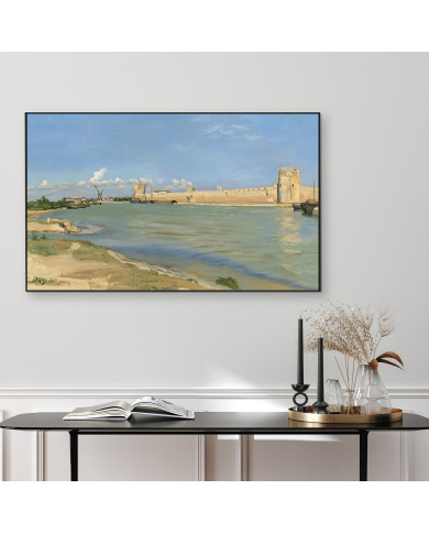 Frédéric Bazille, The Ramparts at Aigues-Mortes, 1867 Frédéric Bazille, The Ramparts at Aigues-Mortes, 1867