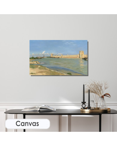 Frédéric Bazille, The Ramparts at Aigues-Mortes, 1867 Frédéric Bazille, The Ramparts at Aigues-Mortes, 1867