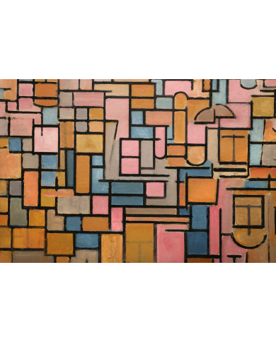 Piet Mondrian, Tableau III: compositie in ovaal, 1914 Piet Mondrian, Tableau III: compositie in ovaal, 1914