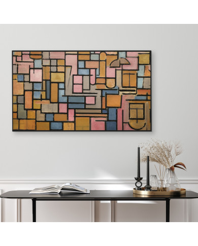 Piet Mondrian, Tableau III: compositie in ovaal, 1914 Piet Mondrian, Tableau III: compositie in ovaal, 1914
