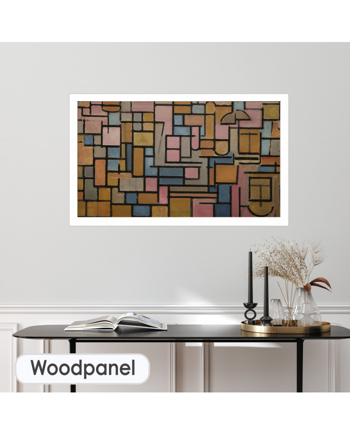 Piet Mondrian, Tableau III: compositie in ovaal, 1914