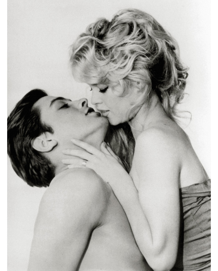 Brigitte Bardot y Alain Delon