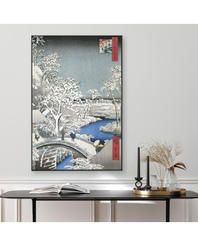 Ando Hiroshige, Meguro Drum Bridge and Sunset Hill Ando Hiroshige, Meguro Drum Bridge and Sunset Hill