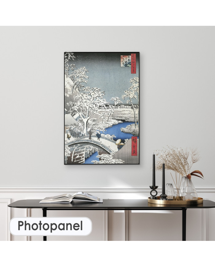 Ando Hiroshige, Meguro Drum Bridge and Sunset Hill