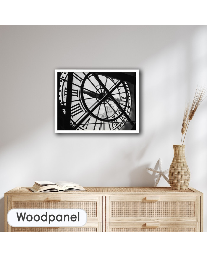 Vista del Museo del Louvre desde el reloj del Museo De Orsay, París