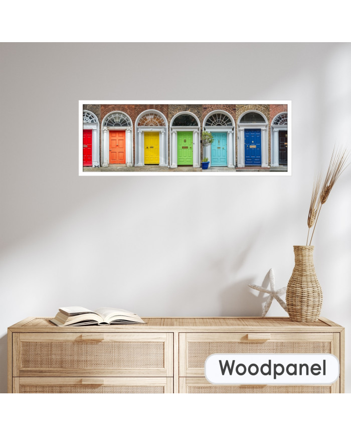 Puertas coloridas en Dublin, Irlanda