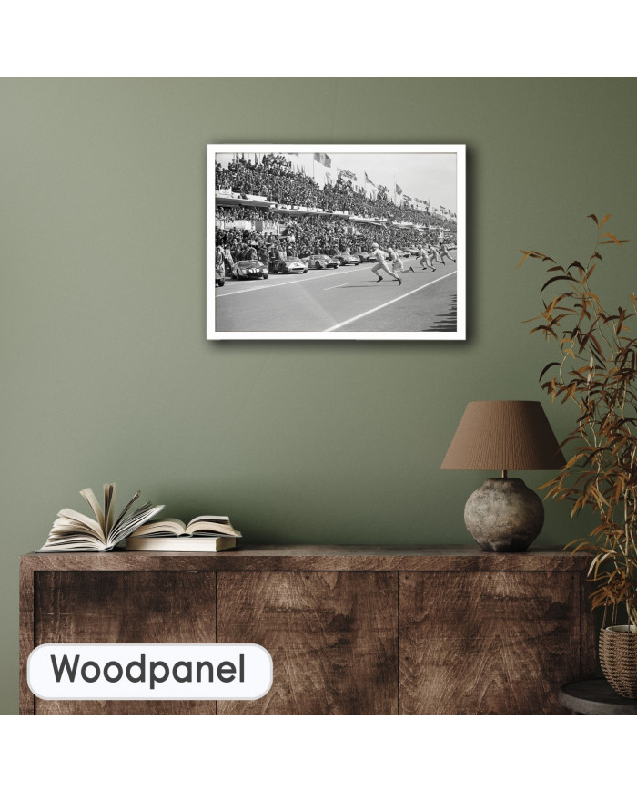 John Surtees con su  Ferrari 3330P y Richie Ginther con su Ford GT40 Mk.1 , GP LeMans 1964,  MotorSport Gallery Collection