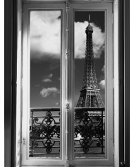 Casa con vistas a la Torre Eiffel, París, Francia