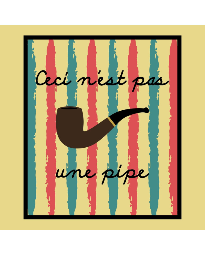 Ceci n'est pas une pipe, a tribute to René Magritte