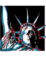 Lady Liberty in Pop Art Style, a tribute to Andy Warhol
