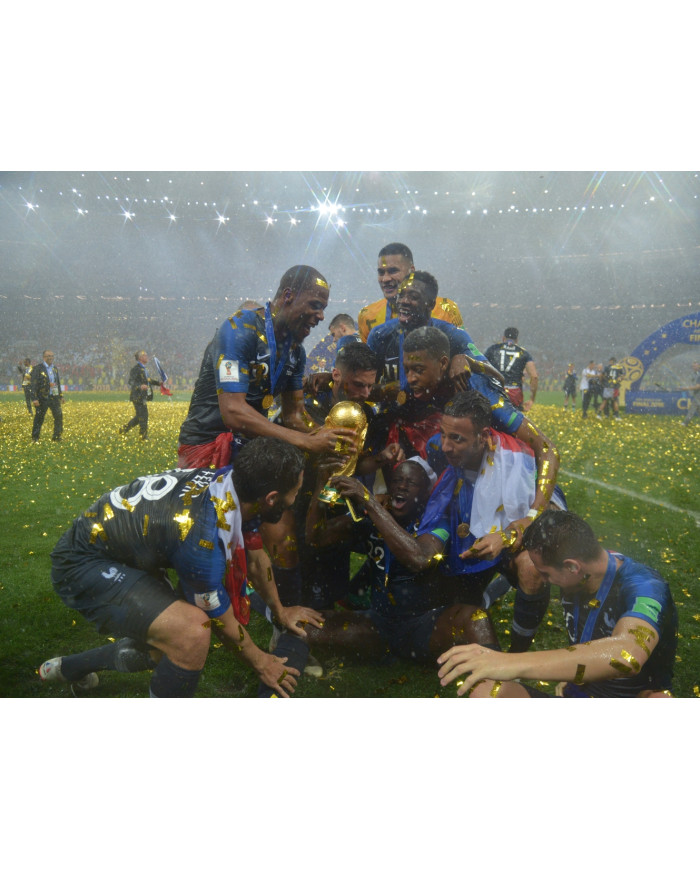 Celebración de la victoria de Francia en la Copa Mundial de Fútbol de Rúsia 2018