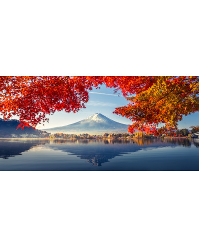 Lago Kawaguchiko junto al Monte Fuji, Japón Lago Kawaguchiko junto al Monte Fuji, Japón