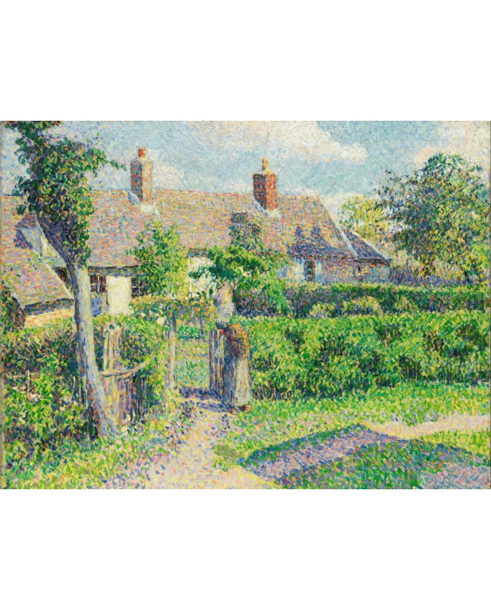 Camille Pissarro, Peasants&#039; houses, Eragny
