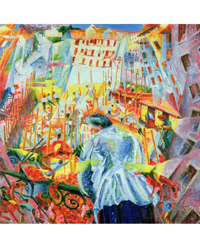 Umberto Boccioni, La strada entra nella casa