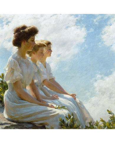 Charles  Curran, On the Heights Charles  Curran, On the Heights