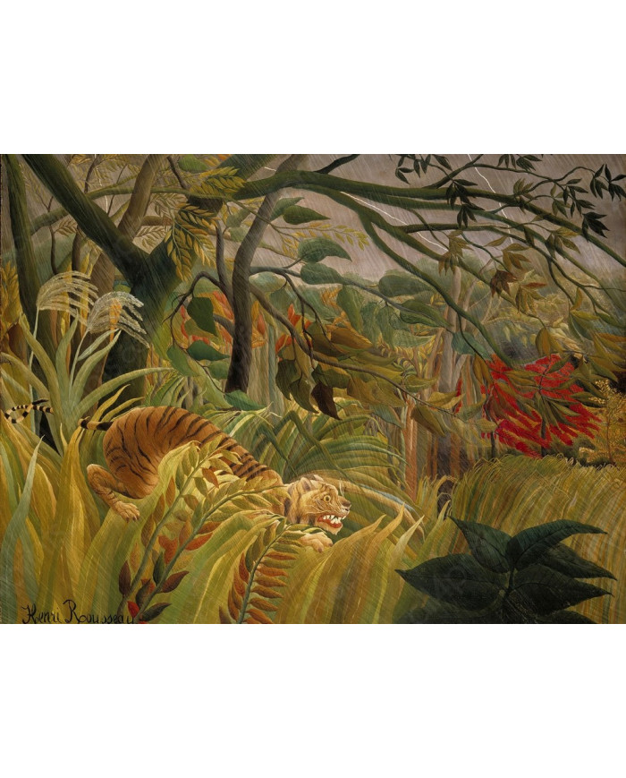 Henri Rousseau, Tigre en una tormenta tropical