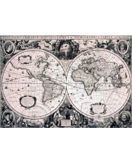 Carte du monde de Jodocus Hondius le Jeune (1594-1629)