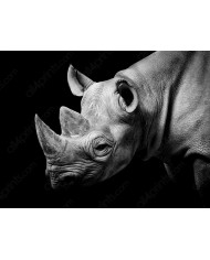 Retrato de un rinoceronte