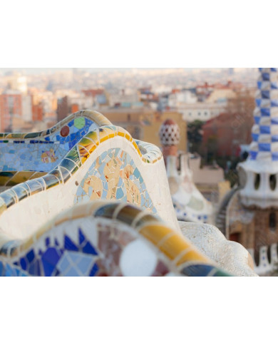 Parque Guell de Gaudí, Barcelona, España Parque Guell de Gaudí, Barcelona, España