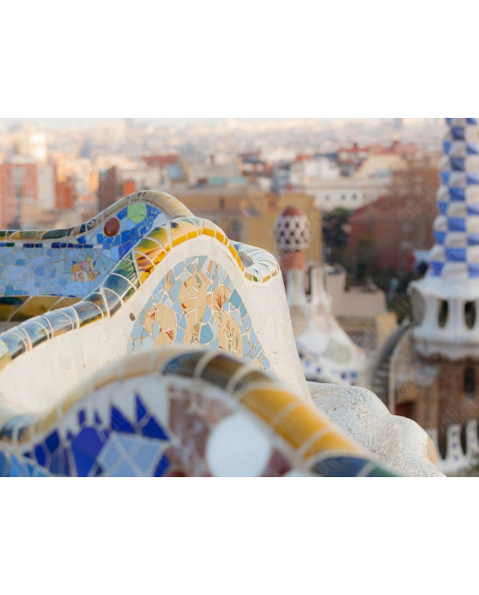 Parque Guell de Gaudí, Barcelona, España