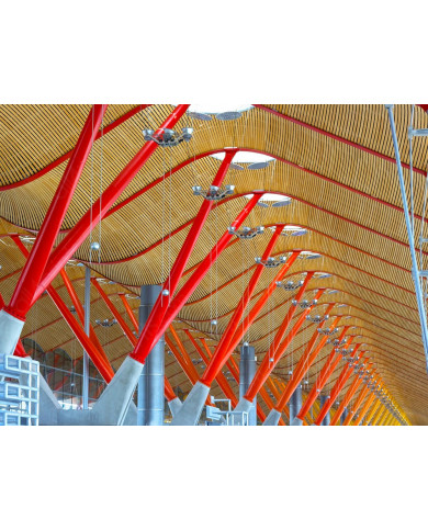 Estructura del airopuerto de Barajas, Madrid, España Estructura del airopuerto de Barajas, Madrid, España