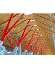 Estructura del airopuerto de Barajas, Madrid, España