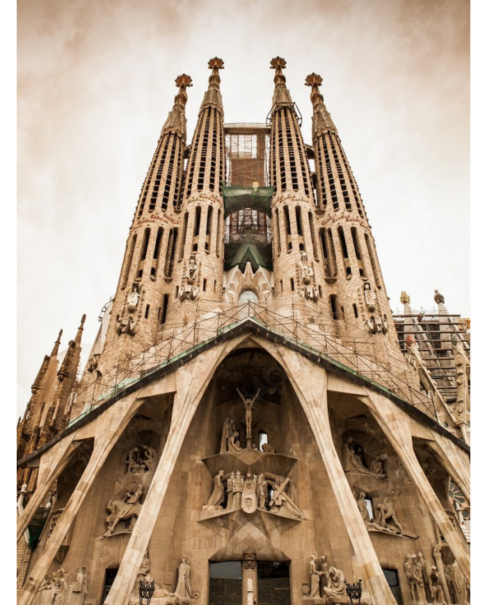 La Sagrada Familia, Antoni Gaudi, Barcelona, España