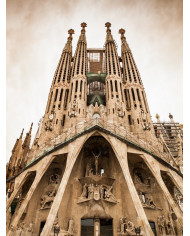 La Sagrada Familia, Antoni Gaudi, Barcelona, España