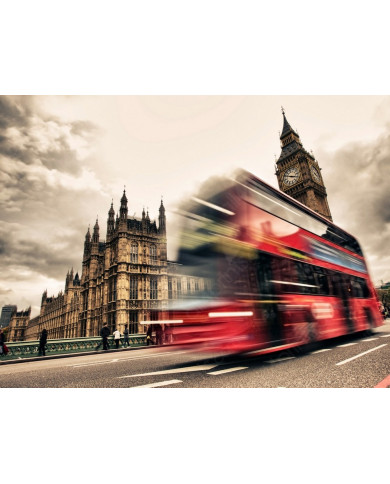 Autobús en Londres, Gran Bretaña Autobús en Londres, Gran Bretaña