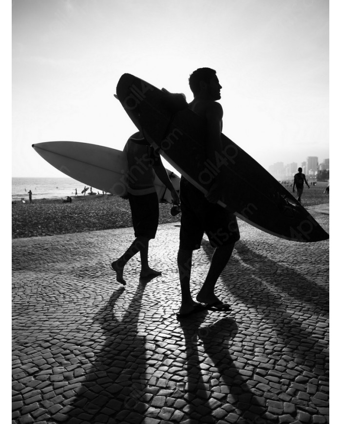 Surfboard en Río, Arpoador, Brasil