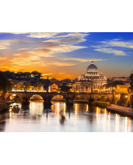 Atardecer en la Basílica de San Pedro, Roma