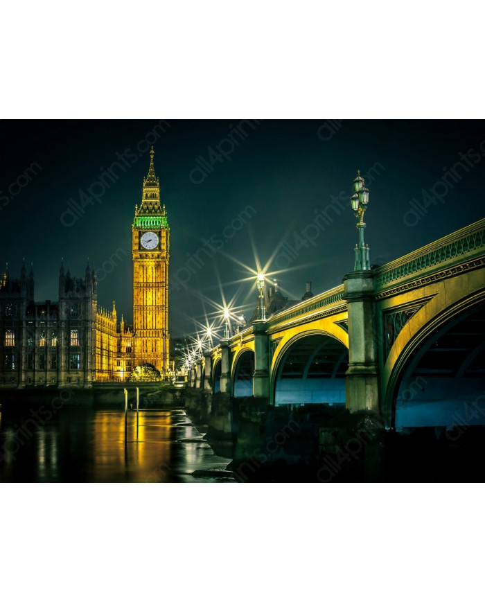 Big Ben junto a la casa del Parlamento, Londres, Gran Bretaña