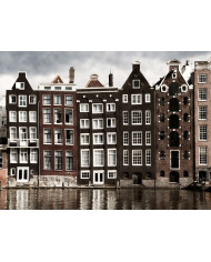 Casas del canal, Amsterdam, Holanda