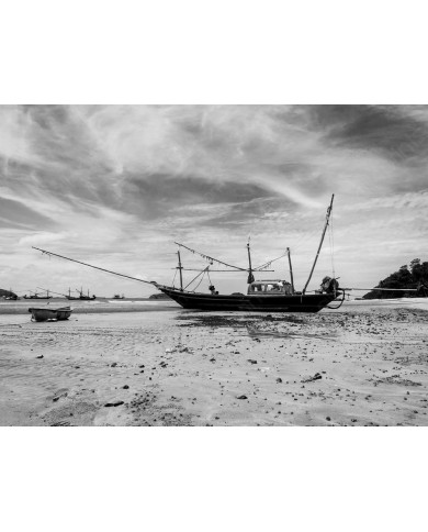 Barco de pesca en Tailandia Barco de pesca en Tailandia